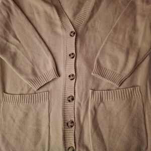 Forever 21 Tan Button-Up Cardigan
